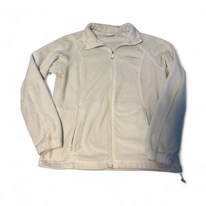Columbia Cream Fleece Jacket women’s large